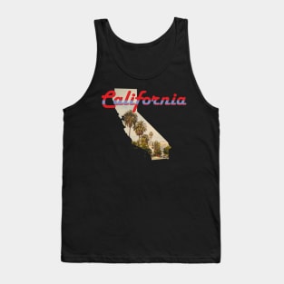 California State Map Outline Tank Top